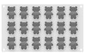 Moule en silicone professionnel Silikomart 300x175mm 18 mini oursons 20ml