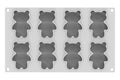 Moule en silicone professionnel Silikomart 300x175mm 8 oursons