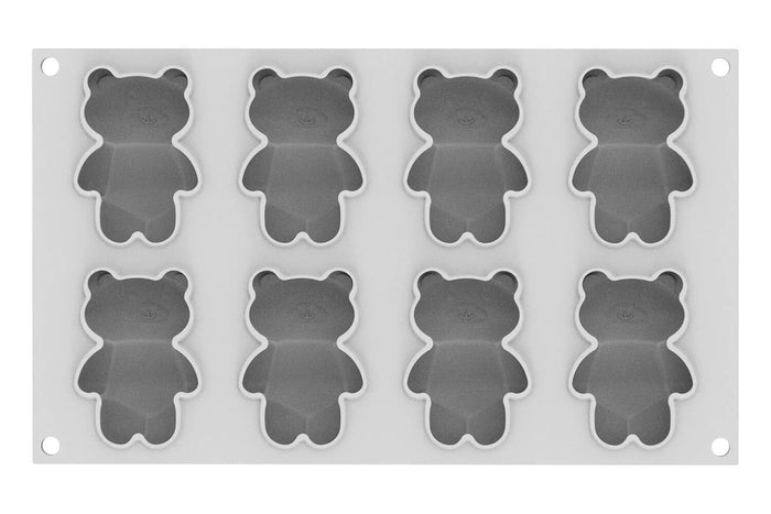 Moule en silicone professionnel Silikomart 300x175mm 8 oursons