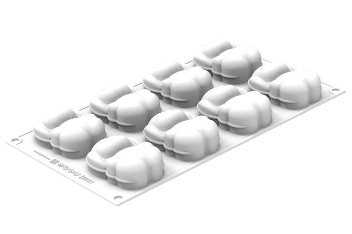 Moule en silicone professionnel Silikomart 3D 8 lapins 70ml