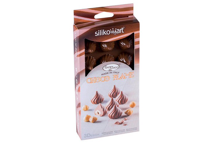 Moule en silicone professionnel Silikomart Easy Choc Choco Flame 15 flammes