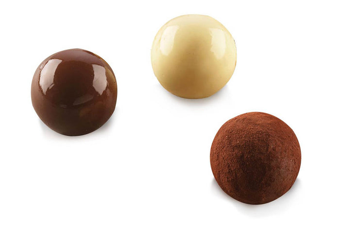 Moule en silicone professionnel Silikomart Easy Choc Tartufino 15 truffes