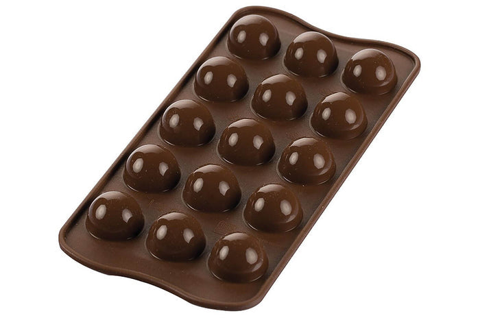Moule en silicone professionnel Silikomart Easy Choc Tartufino 15 truffes
