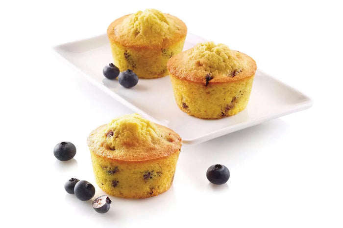 Moule en silicone professionnel Silikomart Silicon Flex 300x175mm 6 muffins 110ml