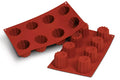 Moule en silicone professionnel Silikomart Silicon Flex 300x175mm 8 cannelés