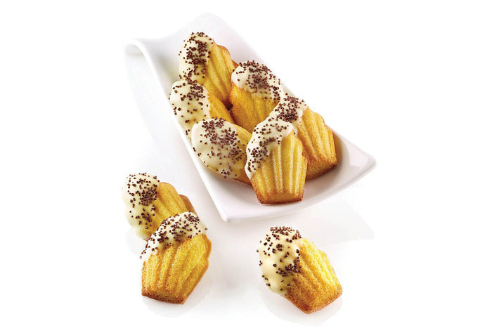 Moule en silicone professionnel Silikomart Silicon Flex 300x175mm 9 madeleines