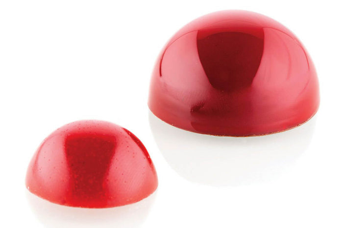 Moule en tritan et insert en silicone Silikomart Chocado 24 demi-sphères