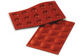 Moule professionnel en silicone Silikomart Silicon Flex 300x175mm 15 demi-sphères 4cm