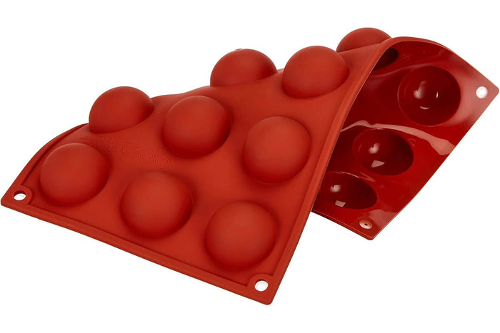 Moule professionnel en silicone Silikomart Silicon Flex 300x175mm 15 demi-sphères 4cm