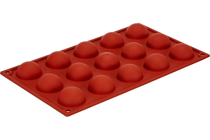 Moule professionnel en silicone Silikomart Silicon Flex 300x175mm 15 demi-sphères 4cm