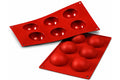 Moule professionnel en silicone Silikomart Silicon Flex 300x175mm 6 demi-sphères 6cm