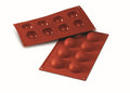 Moule professionnel en silicone Silikomart Silicon Flex 300x175mm 8 demi-sphères 5cm