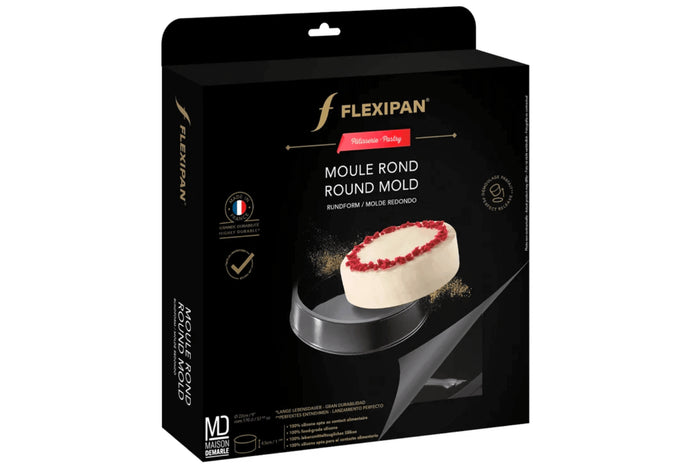 Moule rond Flexipan anti-adhérent en silicone diamètre 22cm