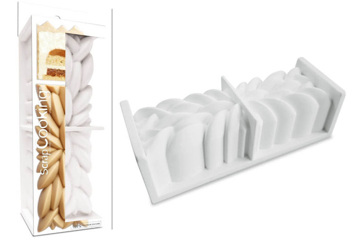 Moule silicone bûche 3D Scrapcooking Instant en silicone 25x8x8cm