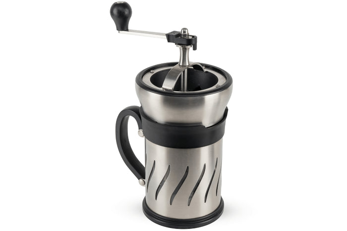 Moulin à café et cafetière à piston 2 en 1 Peugeot Paris Press en inox / ABS 15cm