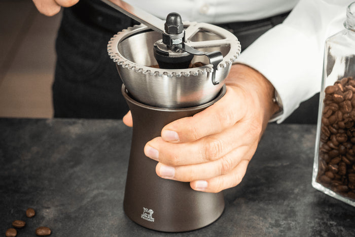 Moulin à café manuel Peugeot Kronos en inox / polymère noir 19cm
