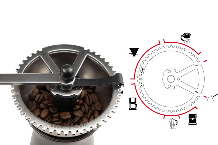 Moulin à café manuel Peugeot Kronos en inox / polymère noir 19cm