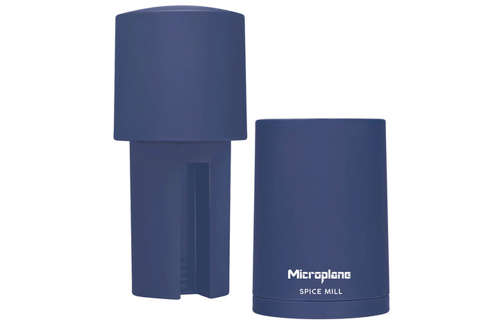 Moulin à épices Microplane 2-en-1 Bleu Denim