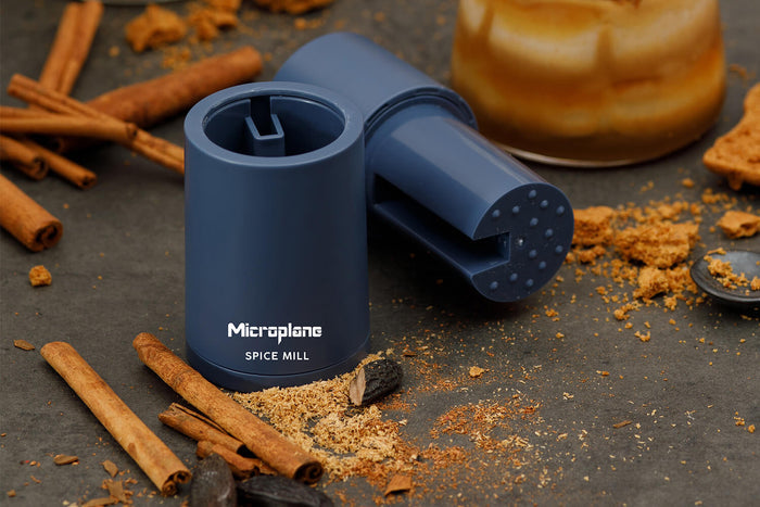 Moulin à épices Microplane 2-en-1 Bleu Denim