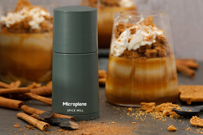 Moulin à épices Microplane 2-en-1 Vert Eucalyptus