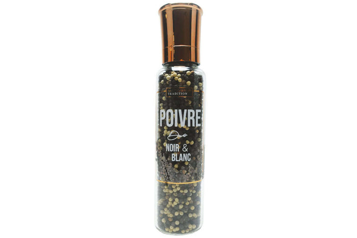 Moulin à poivre duo noir et blanc Savor&Sens - 190g