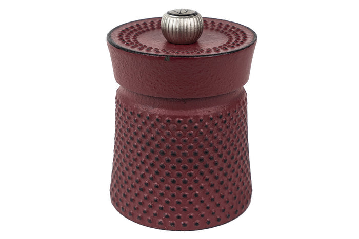 Moulin à poivre manuel Peugeot Bali Fonte en fonte rouge mat 8cm