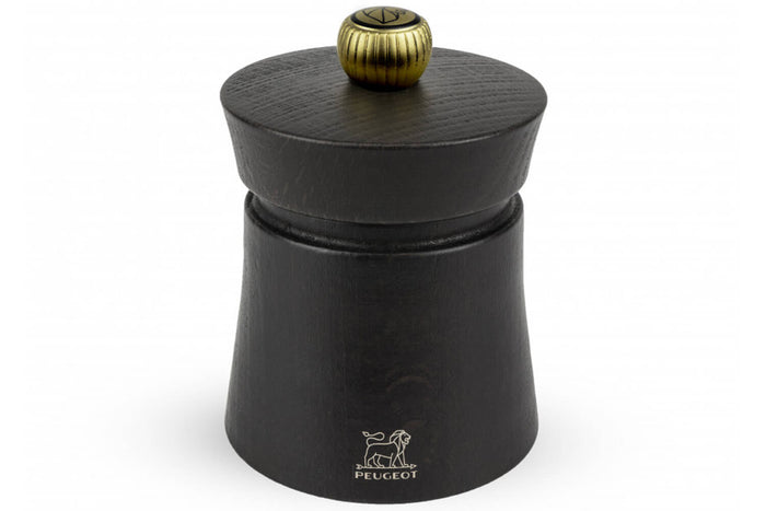 Moulin à poivre manuel Peugeot Baya en bois de hêtre chocolat 8cm