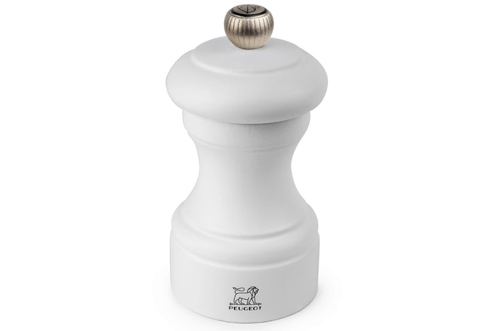 Moulin à poivre manuel Peugeot Bistro en bois de hêtre blanc mat 10cm