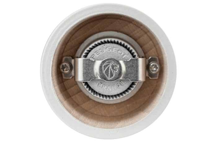 Moulin à poivre manuel Peugeot Bistro en bois de hêtre laqué gris perle 10cm
