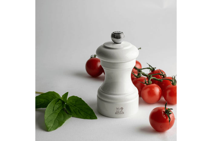 Moulin à poivre manuel Peugeot Bistro en bois de hêtre laqué ivoire 10cm