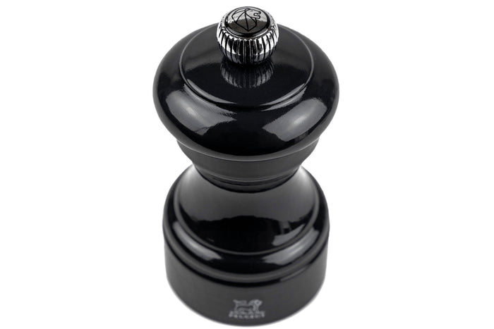 Moulin à poivre manuel Peugeot Bistro en bois de hêtre laqué noir 10cm