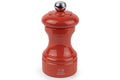 Moulin à poivre manuel Peugeot Bistro en bois de hêtre laqué terracotta 10cm