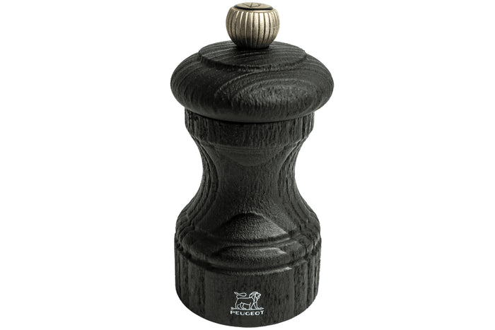 Moulin à poivre manuel Peugeot Bistro Nature Black en bois recyclé noir 10cm