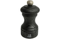 Moulin à poivre manuel Peugeot Bistro Nature Black en bois recyclé noir 10cm
