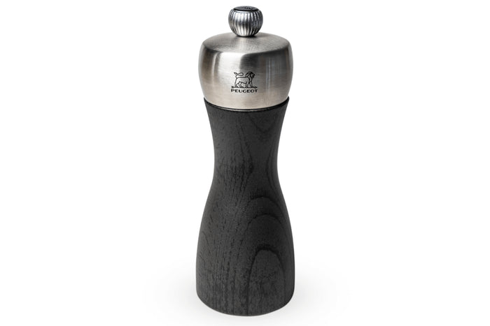 Moulin à poivre manuel Peugeot Fidji en bois de hêtre et inox collection graphite 15cm