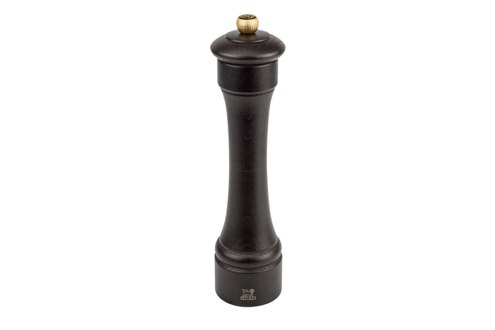 Moulin à poivre manuel Peugeot Hostellerie en bois de hêtre chocolat 22cm