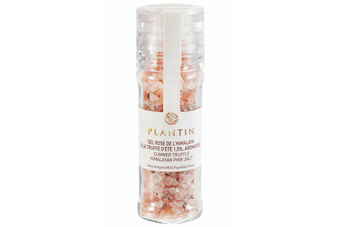 Moulin à sel rose de l'Himalaya Plantin aromatisé à la truffe d'été 1,5% - 100g