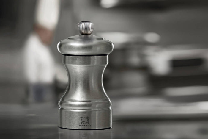 Moulin à sel sec manuel Peugeot Bistro Chef en inox 10cm