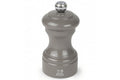 Moulin à sel sec manuel Peugeot Bistro en bois de hêtre laqué gris taupe 10cm
