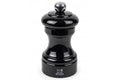 Moulin à sel sec manuel Peugeot Bistro en bois de hêtre laqué noir 10cm