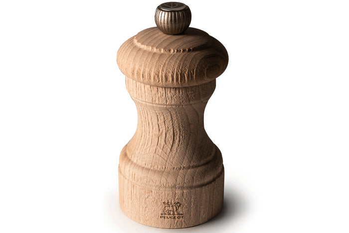 Moulin à sel sec manuel Peugeot Bistro Nature en bois recyclé 10cm
