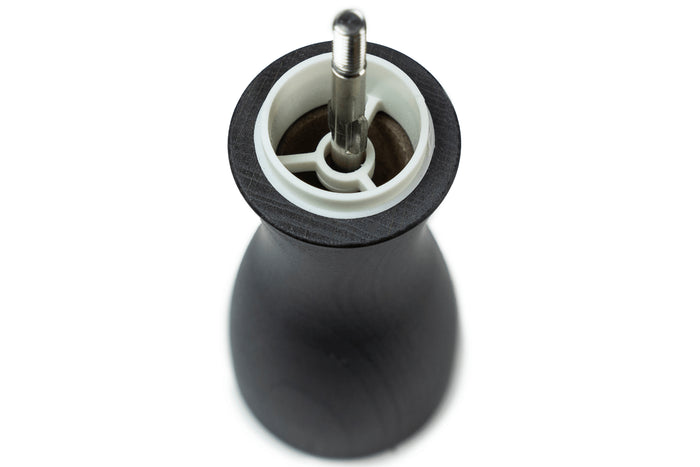 Moulin à sel sec manuel Peugeot Fidji en bois de hêtre et inox collection graphite 15cm