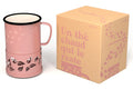 Mug à thé Cookut Sixtea chauffé à la bougie rose
