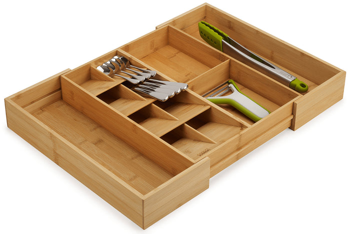 Organisateur extensible de cuisine Joseph Joseph DrawerStore Bamboo en bambou