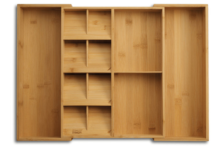 Organisateur extensible de cuisine Joseph Joseph DrawerStore Bamboo en bambou