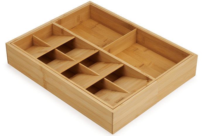 Organisateur extensible de cuisine Joseph Joseph DrawerStore Bamboo en bambou