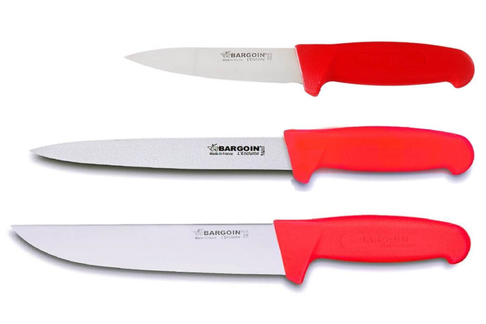Pack de 3 couteaux professionnels Fischer-Bargoin spécial boucher