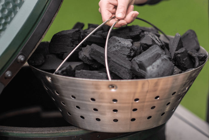 Panier à charbon en acier inoxydable pour Big Green Egg MiniMax