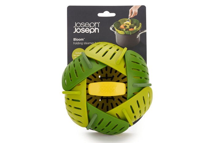 Panier vapeur pliable Joseph Joseph Bloom en silicone vert