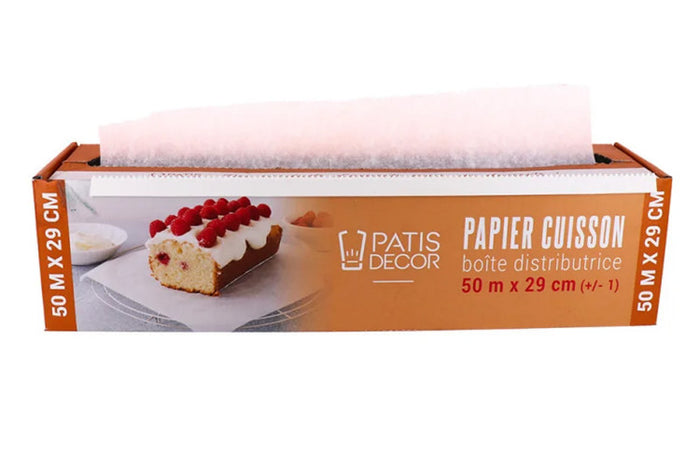 Papier cuisson Patisdécor avec boîte distributrice 50m